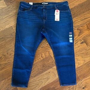 Levi's 721 Dark Blue High Rise Skinny Ankle Jeans for Women